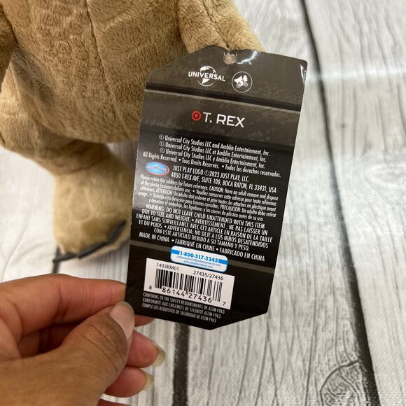 NWT Jurassic World Dominion T-Rex Dinosaur Plush 9" by Just Play - Picture 6 of 10